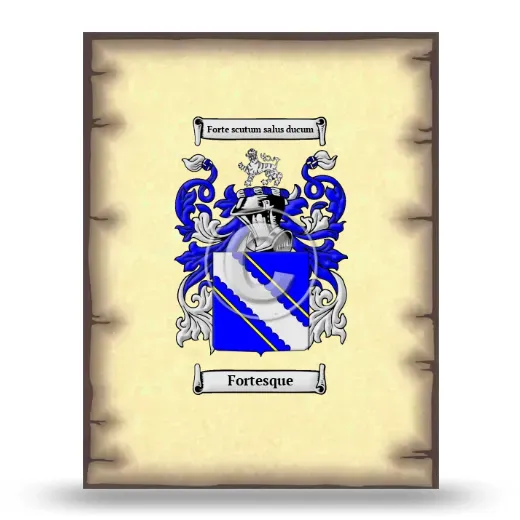 Fortesque Coat of Arms Print