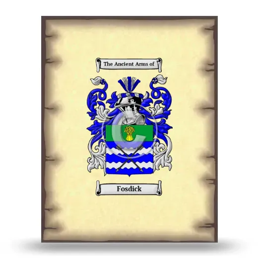 Fosdick Coat of Arms Print
