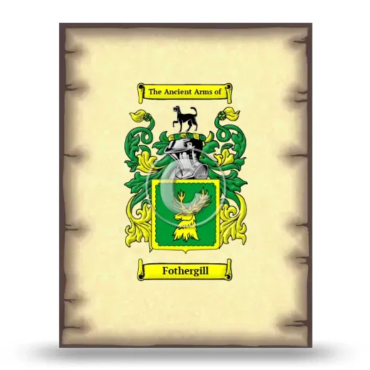Fothergill Coat of Arms Print