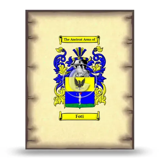 Foti Coat of Arms Print