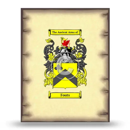 Fouts Coat of Arms Print