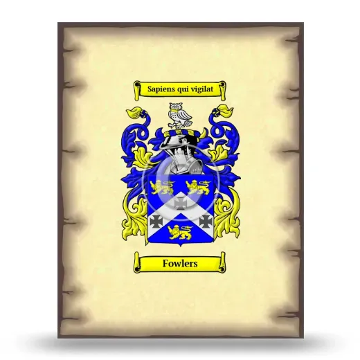 Fowlers Coat of Arms Print