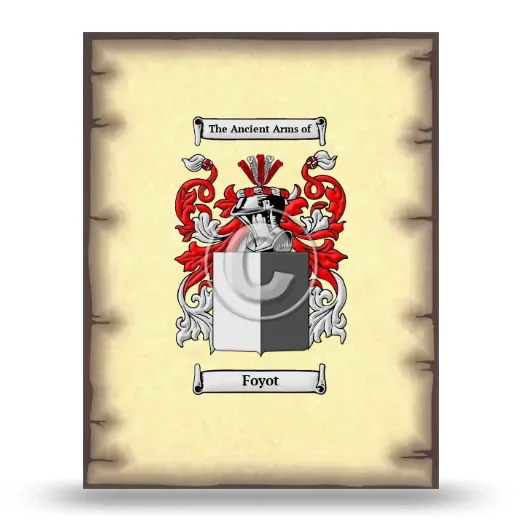 Foyot Coat of Arms Print