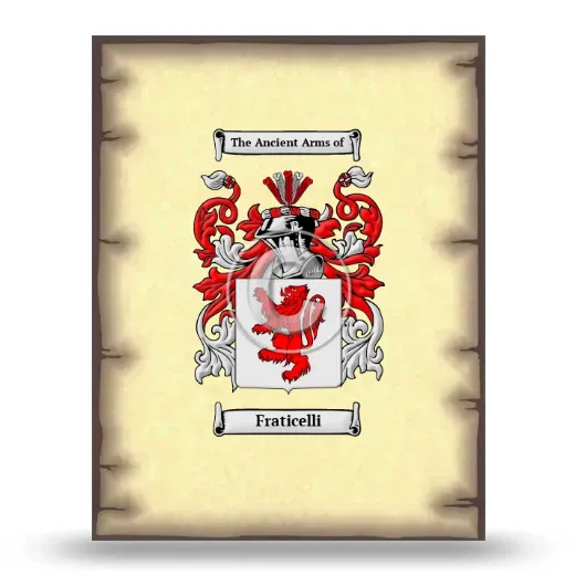 Fraticelli Coat of Arms Print