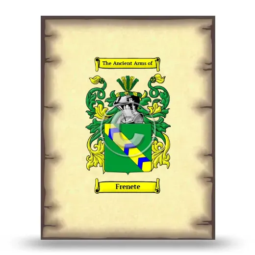 Frenete Coat of Arms Print