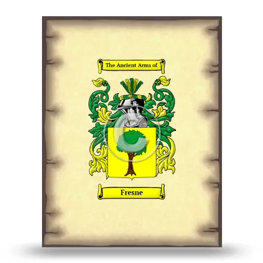Fresne Coat of Arms Print
