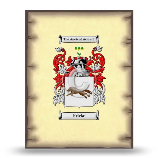Fricke Coat of Arms Print