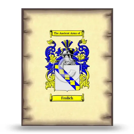 Frolich Coat of Arms Print