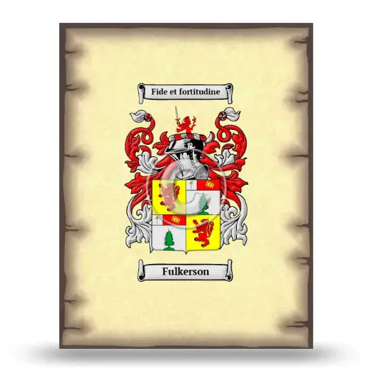 Fulkerson Coat of Arms Print