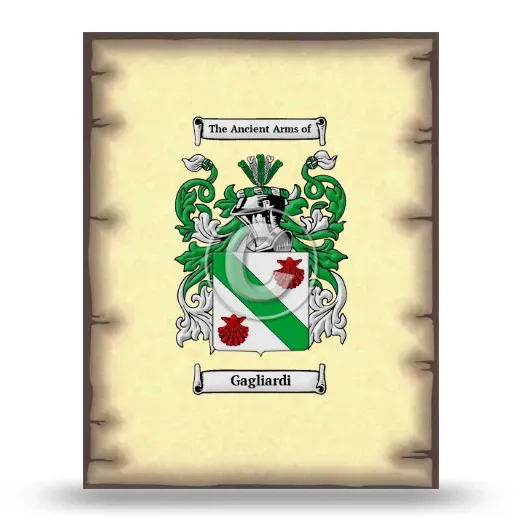 Gagliardi Coat of Arms Print