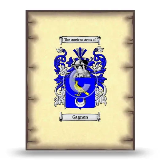 Gagnon Coat of Arms Print