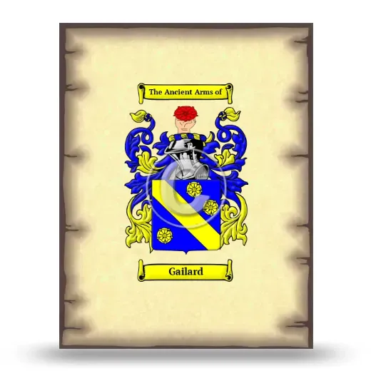 Gailard Coat of Arms Print