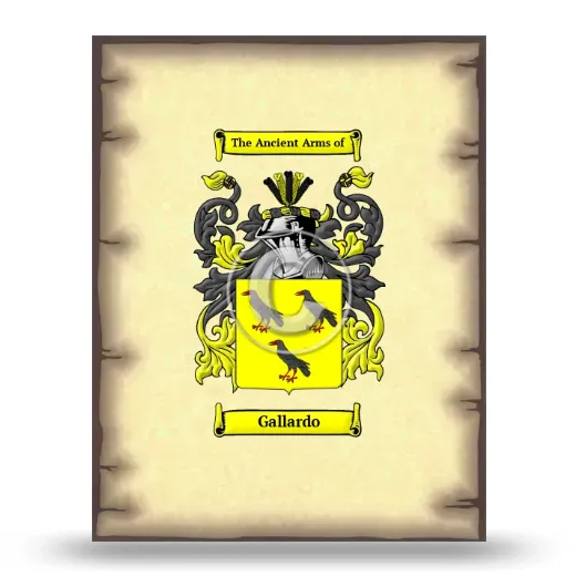 Gallardo Coat of Arms Print