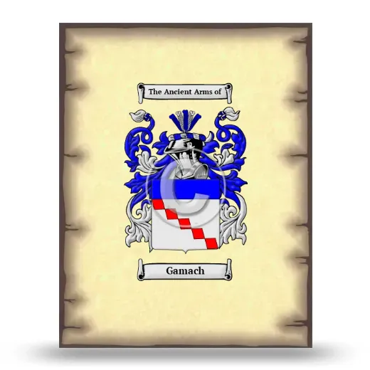 Gamach Coat of Arms Print