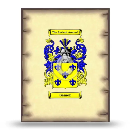 Gamez Coat of Arms Print