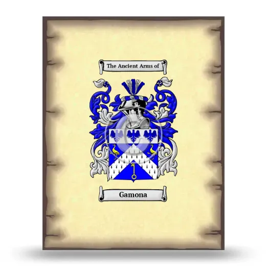 Gamona Coat of Arms Print