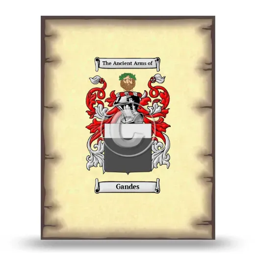 Gandes Coat of Arms Print