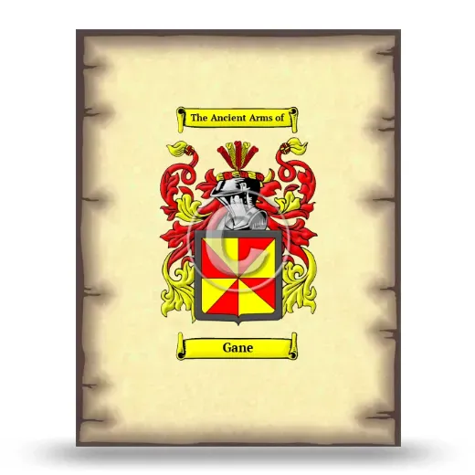 Gane Coat of Arms Print