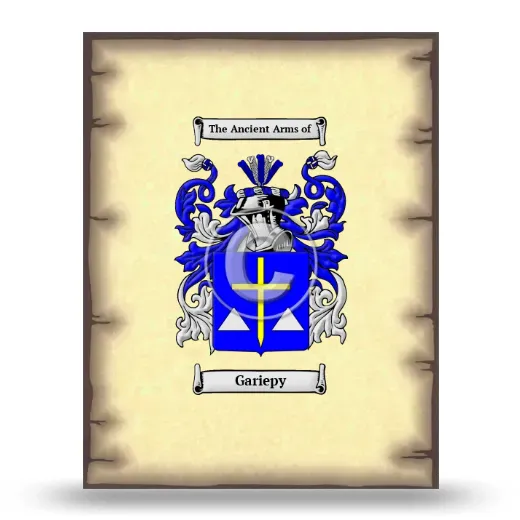 Gariepy Coat of Arms Print