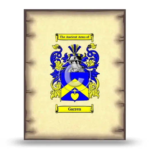 Garren Coat of Arms Print