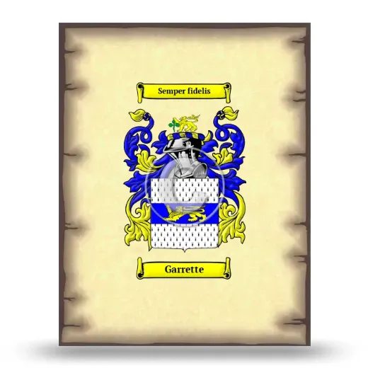 Garrette Coat of Arms Print