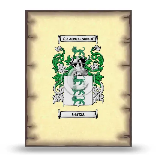Garzia Coat of Arms Print