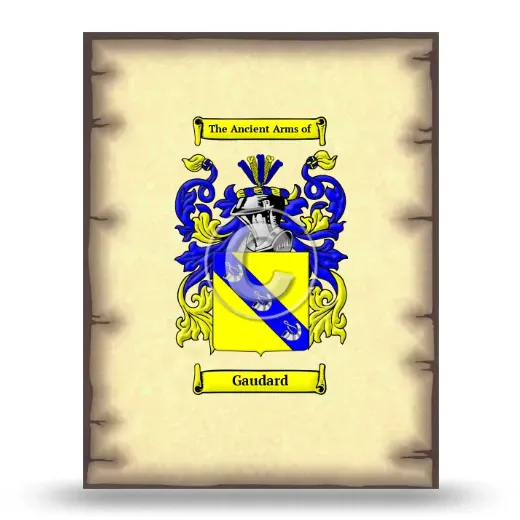 Gaudard Coat of Arms Print