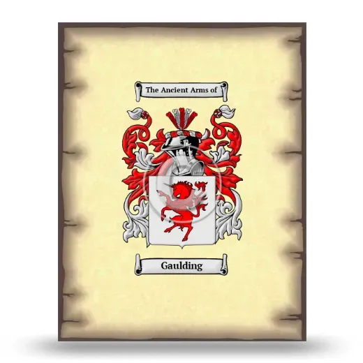 Gaulding Coat of Arms Print
