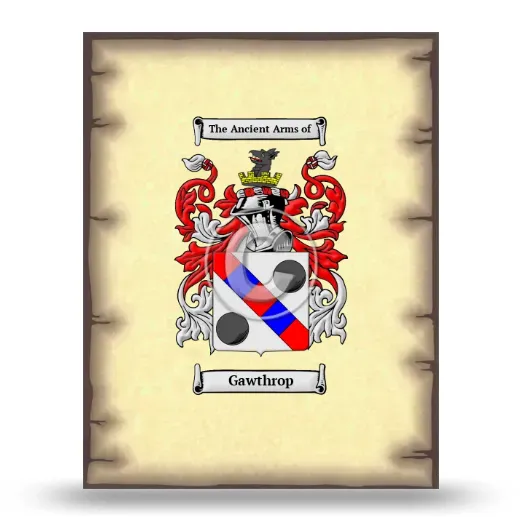 Gawthrop Coat of Arms Print