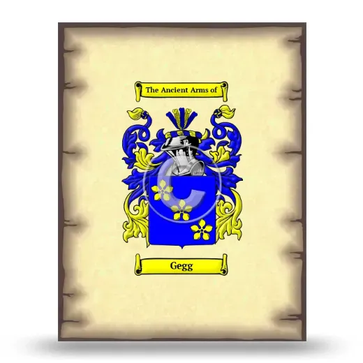 Gegg Coat of Arms Print