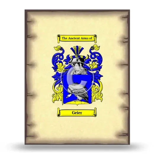 Geier Coat of Arms Print
