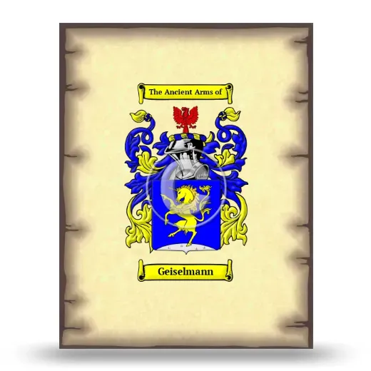 Geiselmann Coat of Arms Print