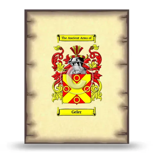 Geler Coat of Arms Print