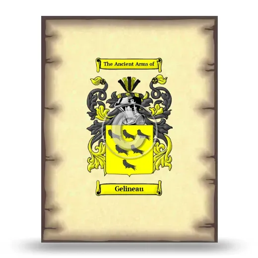 Gelineau Coat of Arms Print