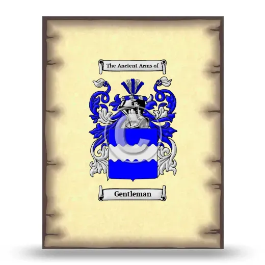 Gentleman Coat of Arms Print
