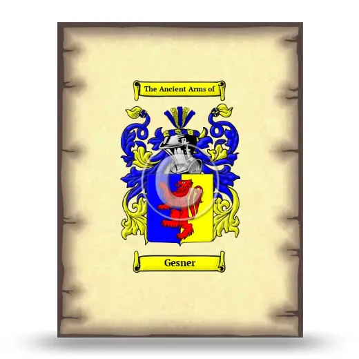 Gesner Coat of Arms Print
