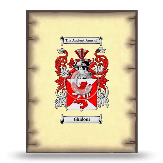 Ghidoni Coat of Arms Print