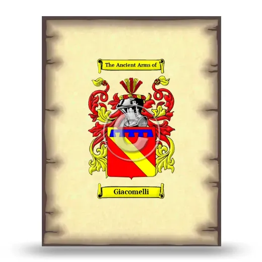 Giacomelli Coat of Arms Print