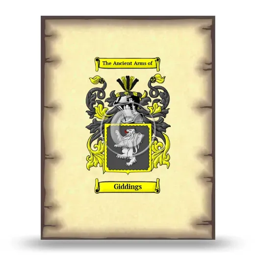 Giddings Coat of Arms Print