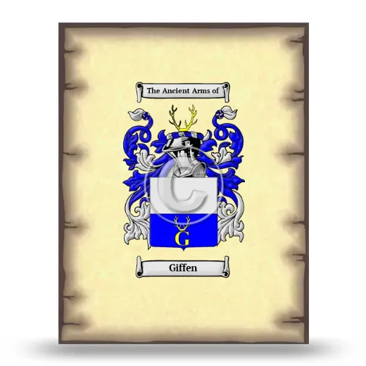 Giffen Coat of Arms Print