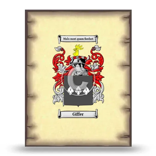Giffer Coat of Arms Print