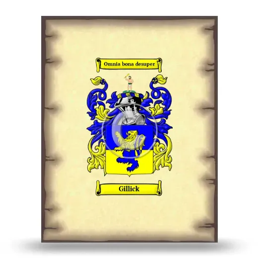 Gillick Coat of Arms Print