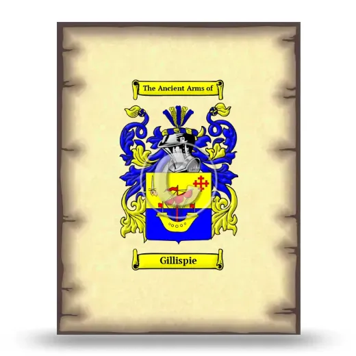 Gillispie Coat of Arms Print