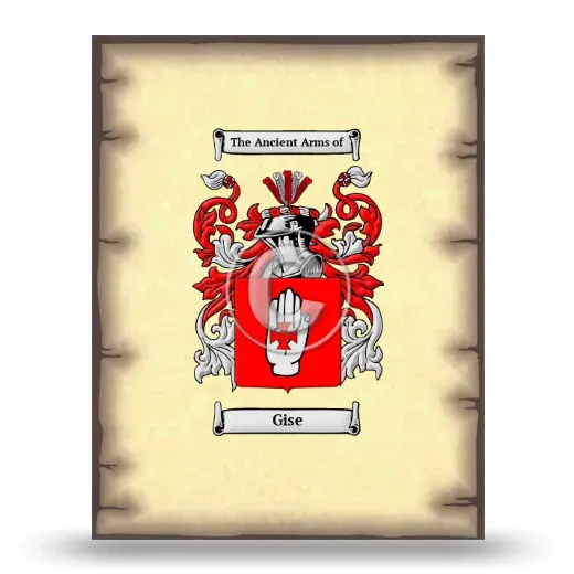 Gise Coat of Arms Print