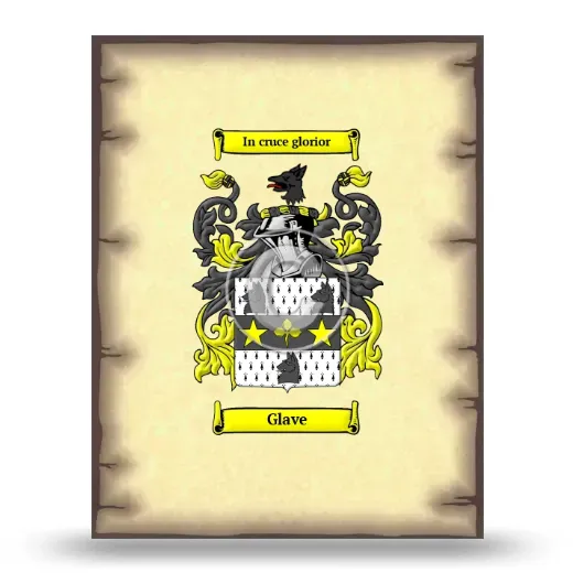 Glave Coat of Arms Print