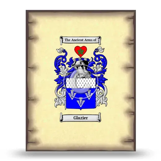 Glazier Coat of Arms Print