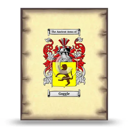 Goggle Coat of Arms Print
