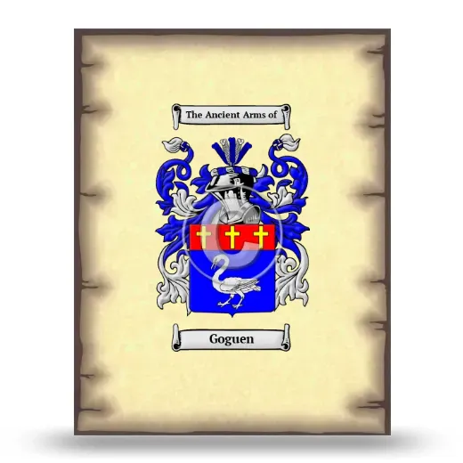 Goguen Coat of Arms Print