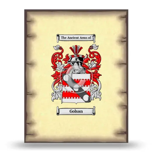 Golsan Coat of Arms Print