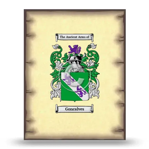 Goncalves Coat of Arms Print